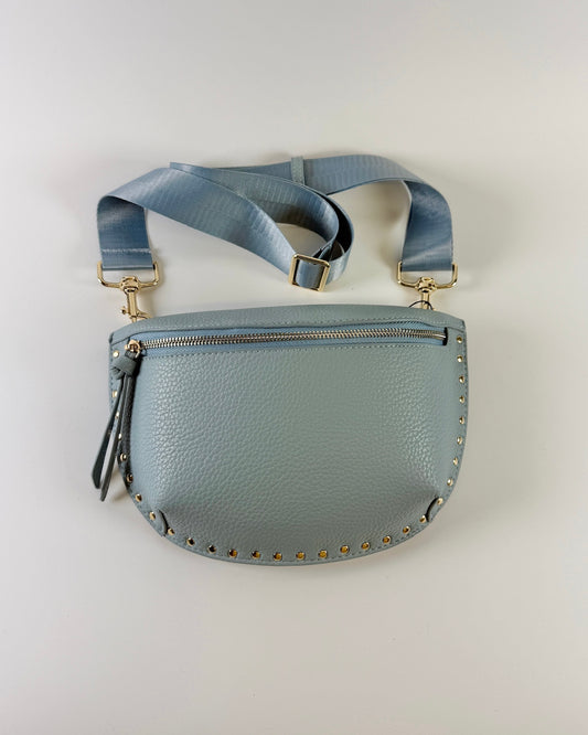 Fanny Pack With Studs - Sky Blue