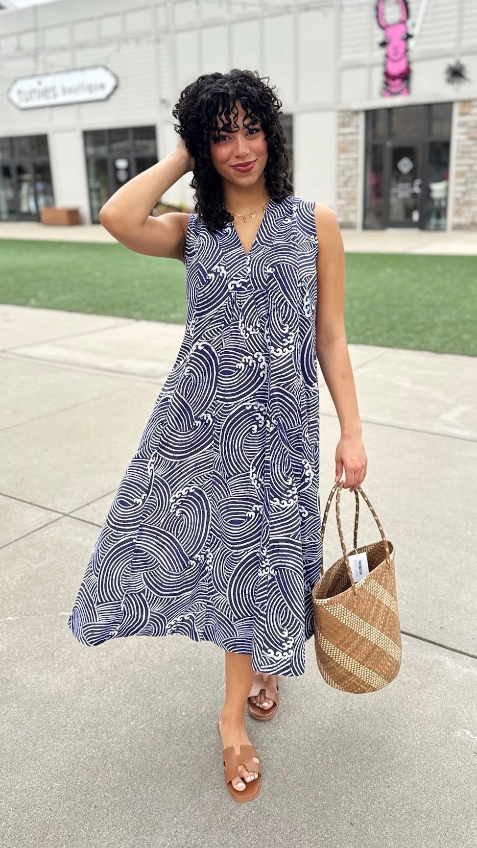 Casper Midi Dress - Ocean