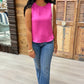Joyce Sleeveless Top - Fuchsia