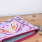 Embroidered Nocturnal Flat Pouch