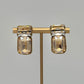 Crystal Gem Studs - Gold