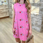 Lori Embroidered Dress - Pink