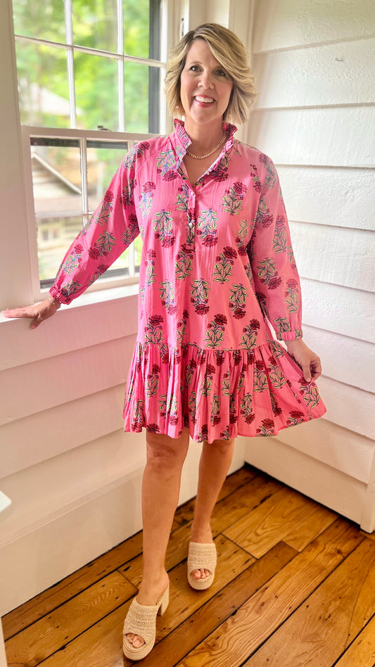 Just Darviny Megan Dress - Desert Rose
