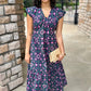 Uncle Frank Midi Dress - Navy
