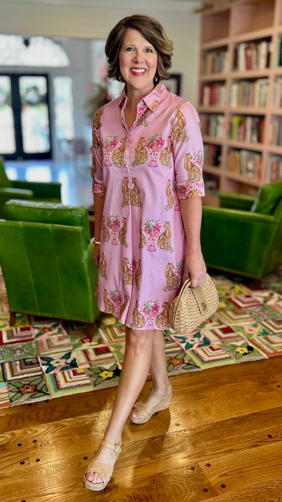 Dizzy Lizzy Chatham Dress - Pink Cheetah