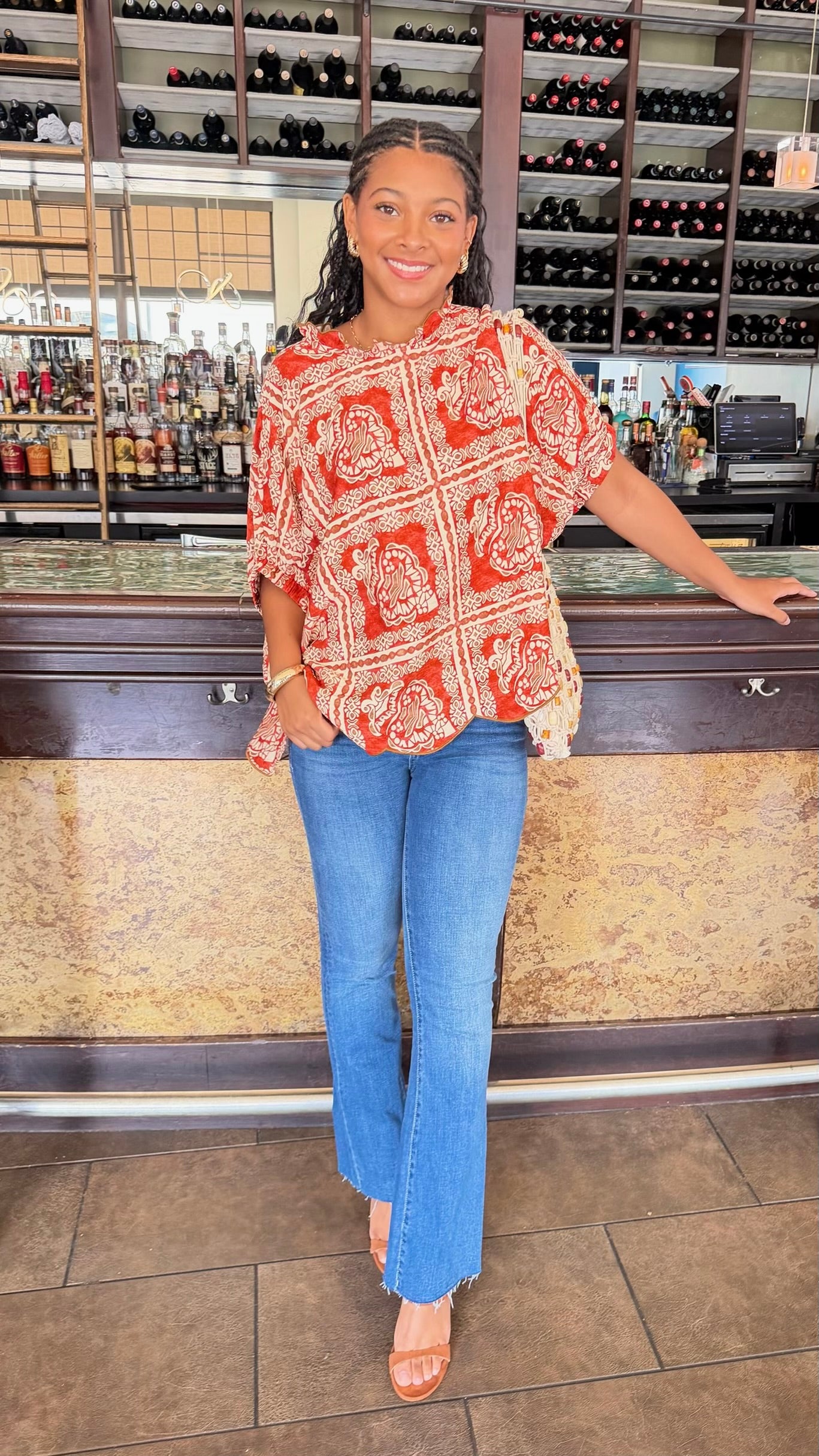 Renegade Blouse - Brick