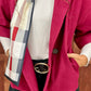 Burgundy 3/4 Sleeve Jacket