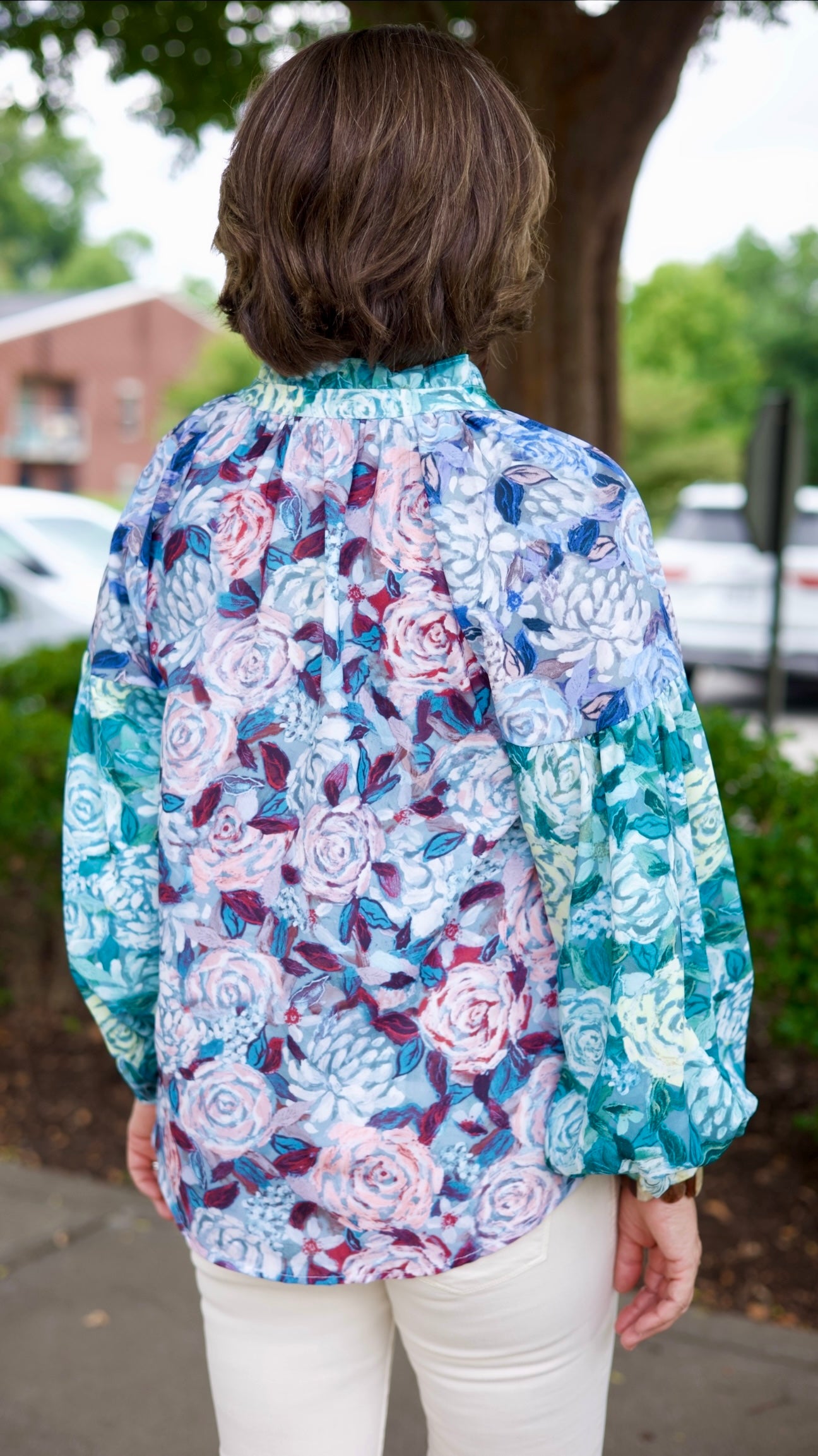 Rose Garden Button Up Blouse