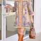 Ivy Jane Paisley Dress - Camel
