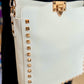 Faux Leather Studded Satchel - White