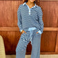 Blue & Navy Pull On Pants
