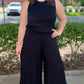 Michael Stars Gauze Wide Leg Pant - Black