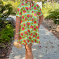 Uncle Frank Swing Shirt Dress - Aqua