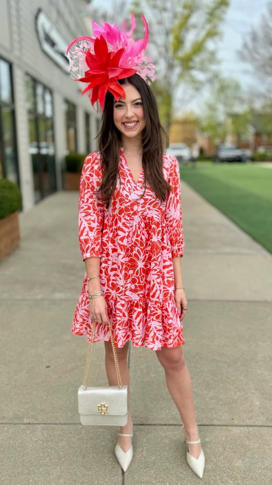 Tyler Boe Karli Pink Linen Dress