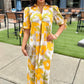 Uncle Frank Big Bloom Dress - Butter