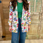 Good Vibes Printed Linen Blazer