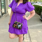Perfect Puff Sleeve Dress - Purple
