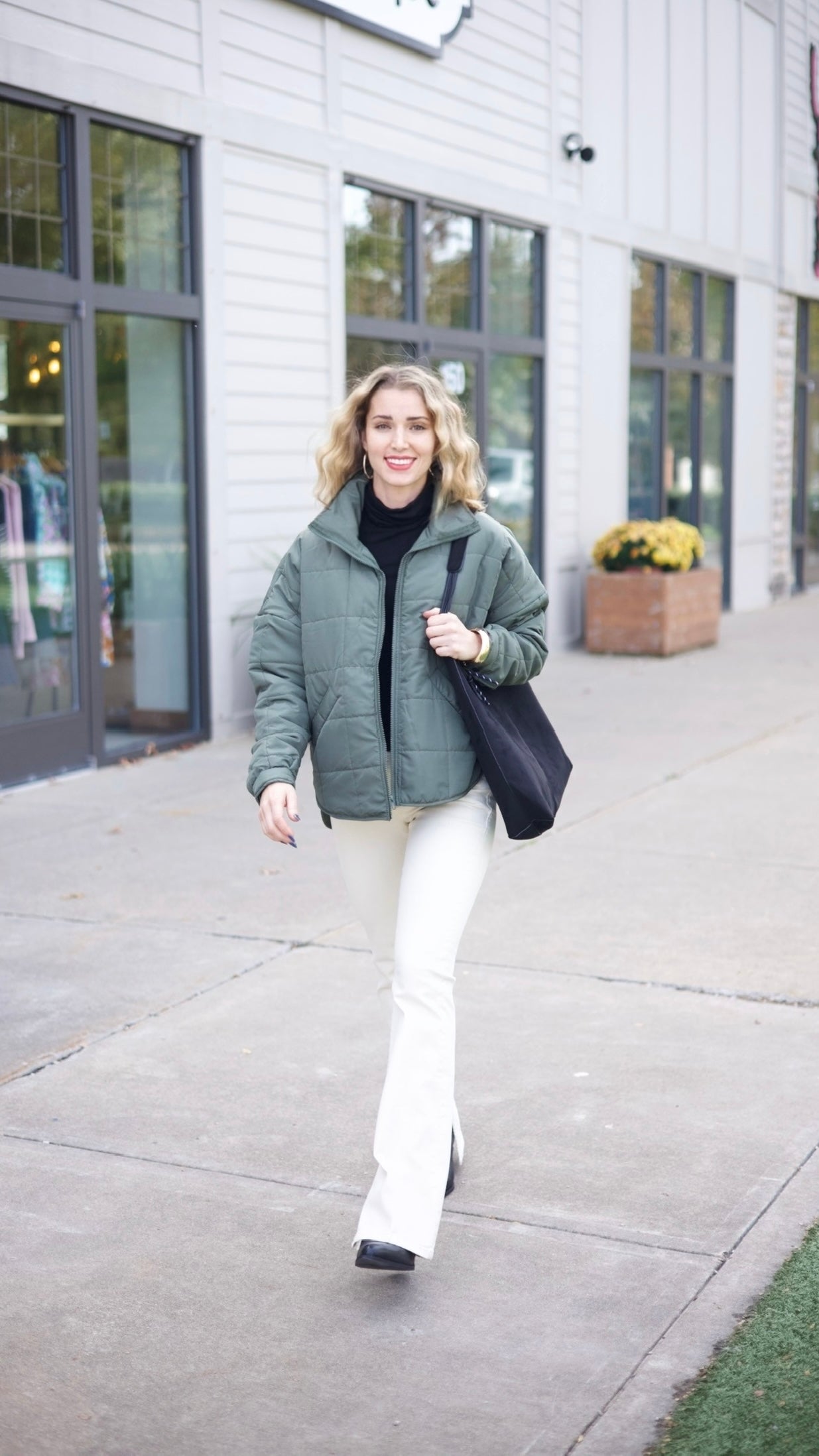 Jeanne Puffer Jacket - Olive