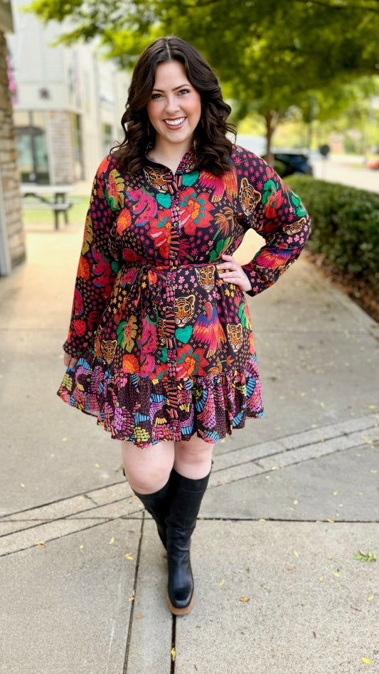 Uncle Frank Tiger Confetti Dress