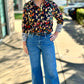 Dizzy Lizzy Butterfly Button Up Blouse