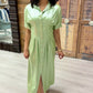 Emily McCarthy Georgia Dress - Opal Green