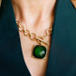 Gem Necklace - Green