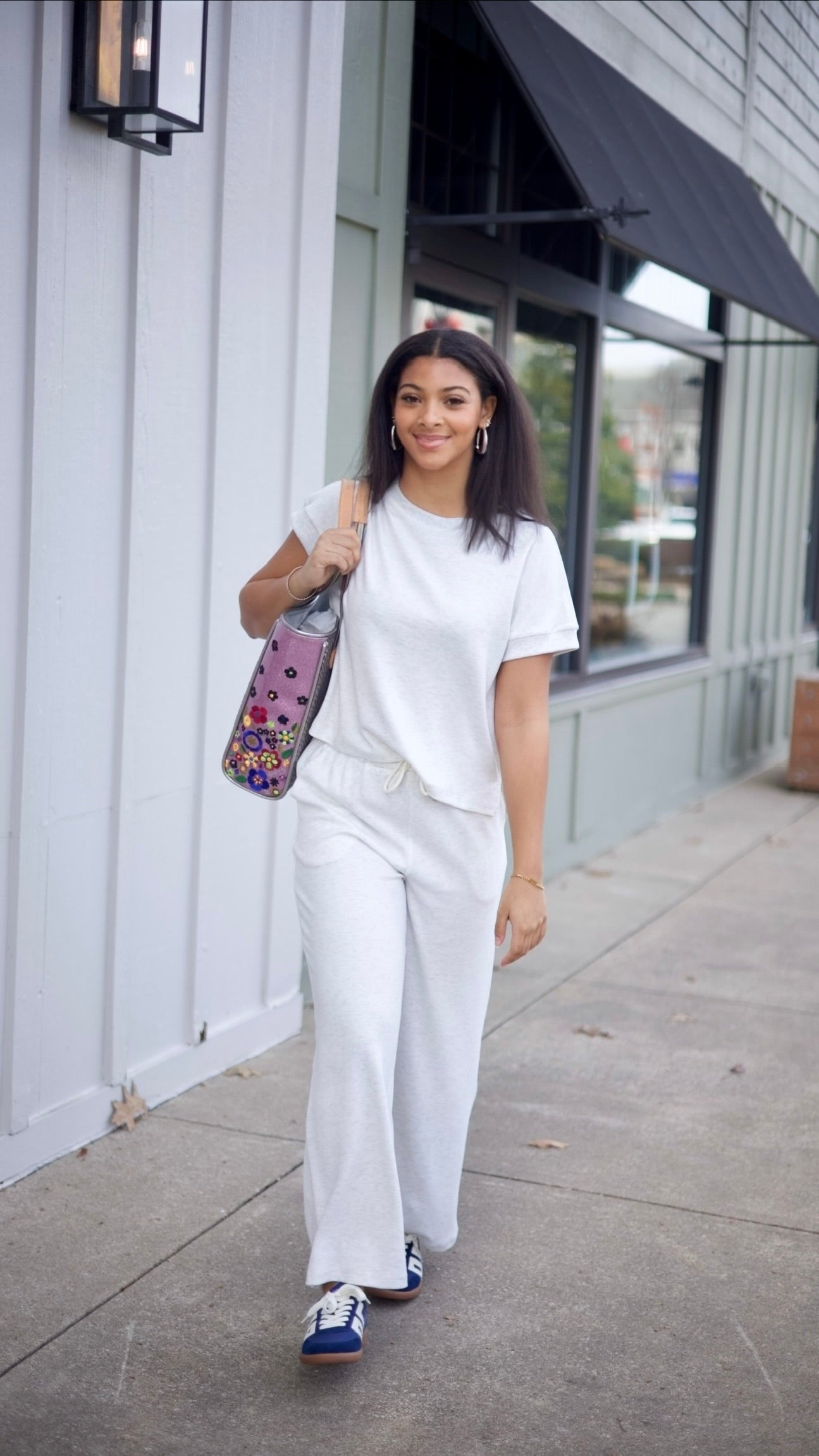 Angela Short Sleeve Knit Top - Silver Grey