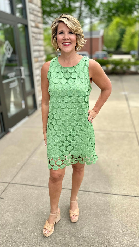 Green Dotty Dress