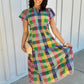 Uncle Frank Shirred Front Dress - Plaid