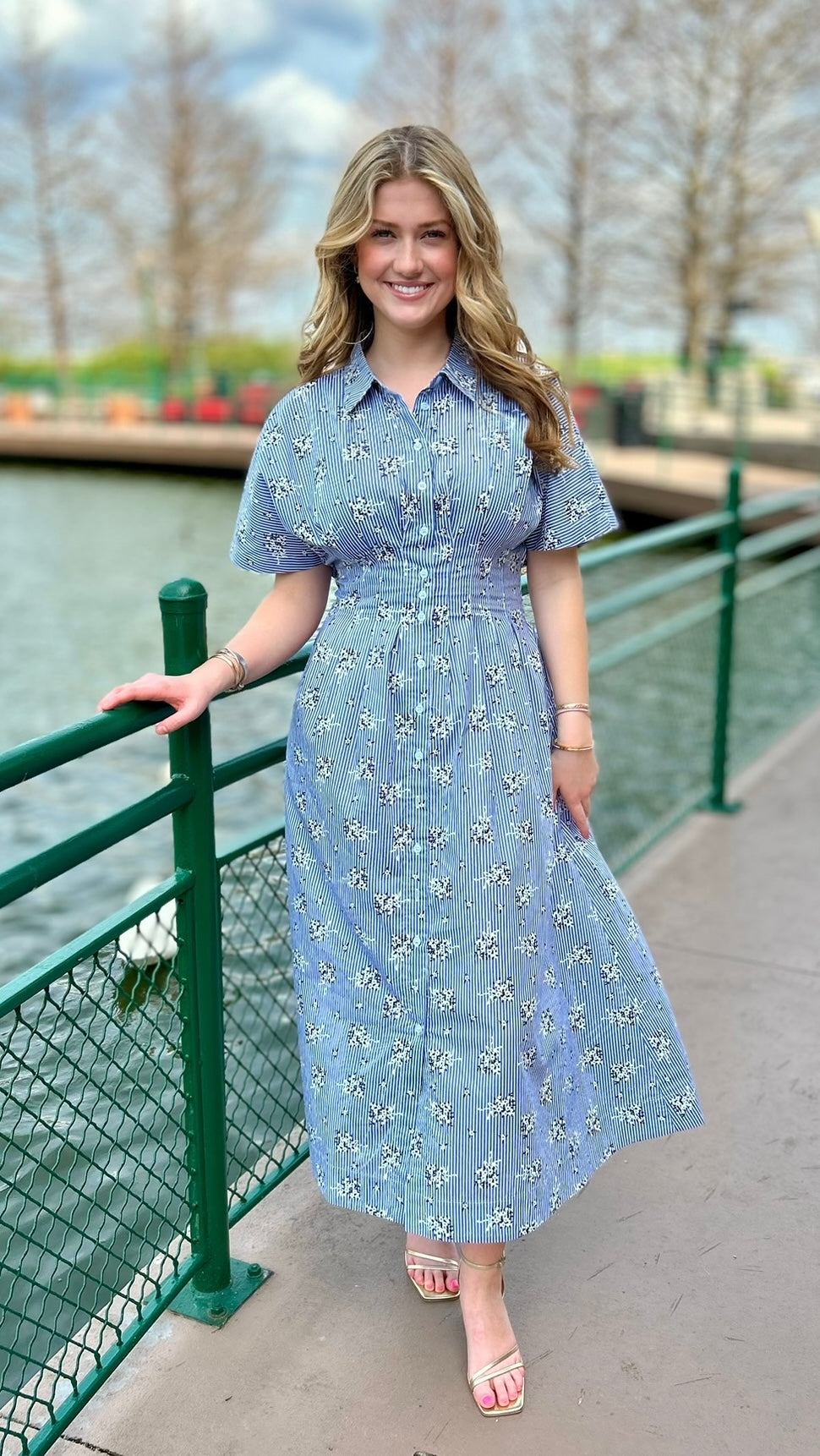 Melissa Floral Midi Dress