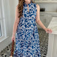 Tabi Rope Midi Dress - Navy & White