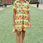 Uncle Frank Swing Shirt Dress - Aqua
