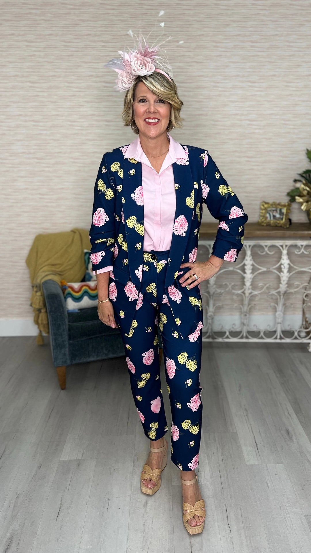 Navy Hydrengia Weekend Blazer