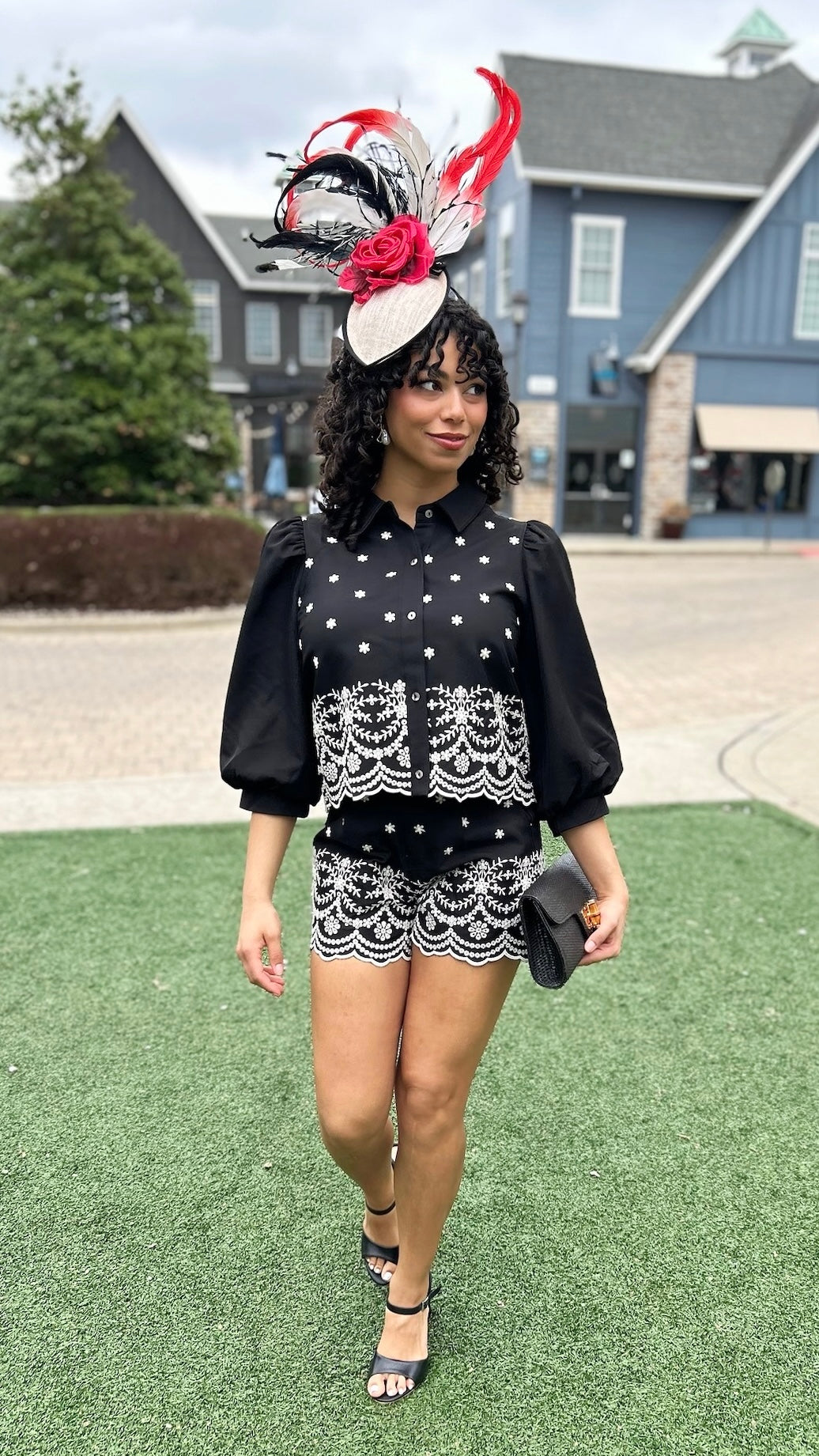 Easton Embroidered Top - Black