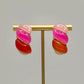 Pink Multi Hoop Earrings
