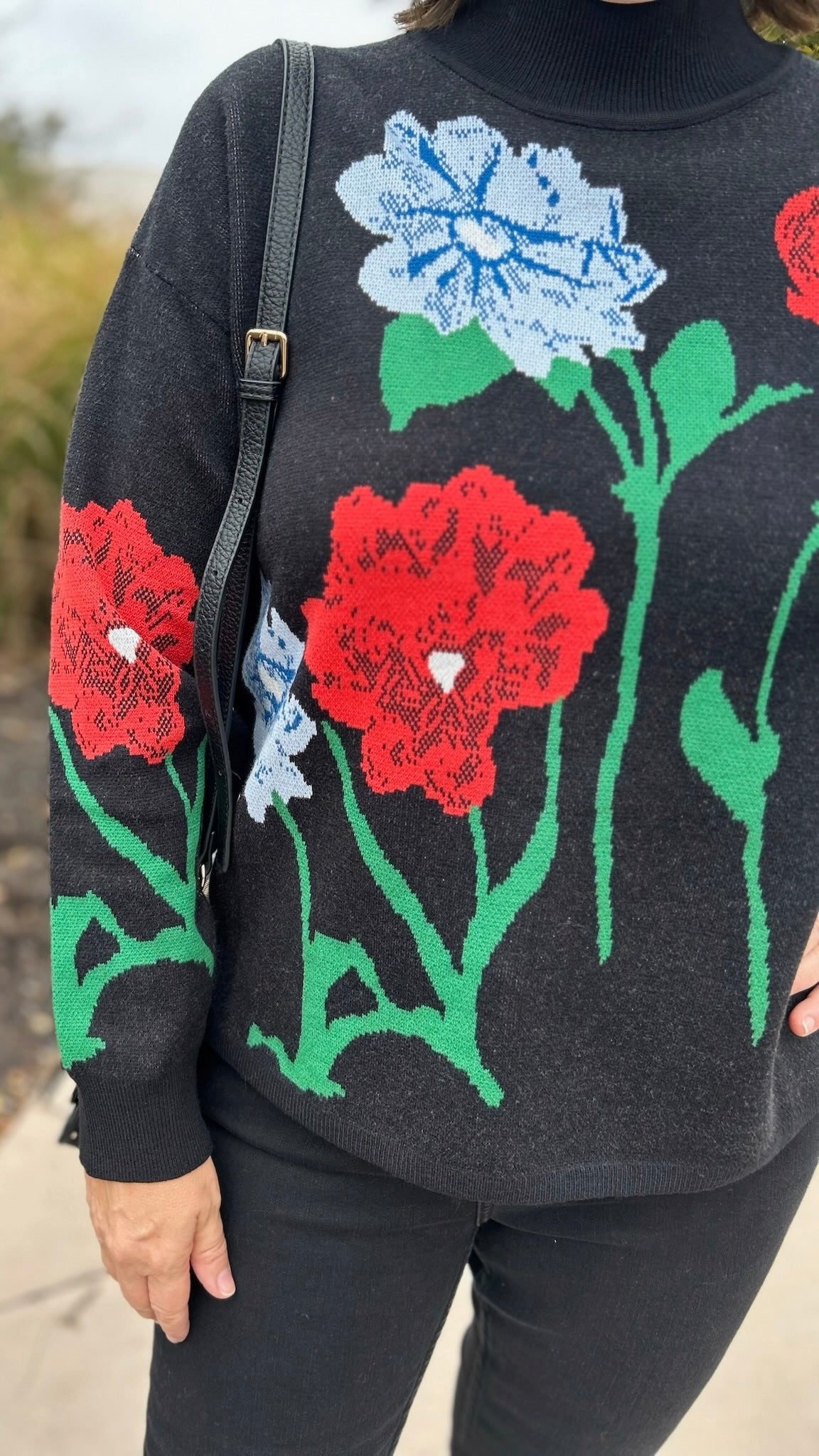 Janey Mock Neck Sweater