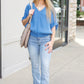 Michael Stars Imani Dolman Sleeve Top - Ocean