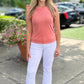 Another Love Flutter Sleeve North Tee - Grapefruit