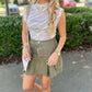 Michael Stars Aria Mock Neck Top - Champagne Tie Dye