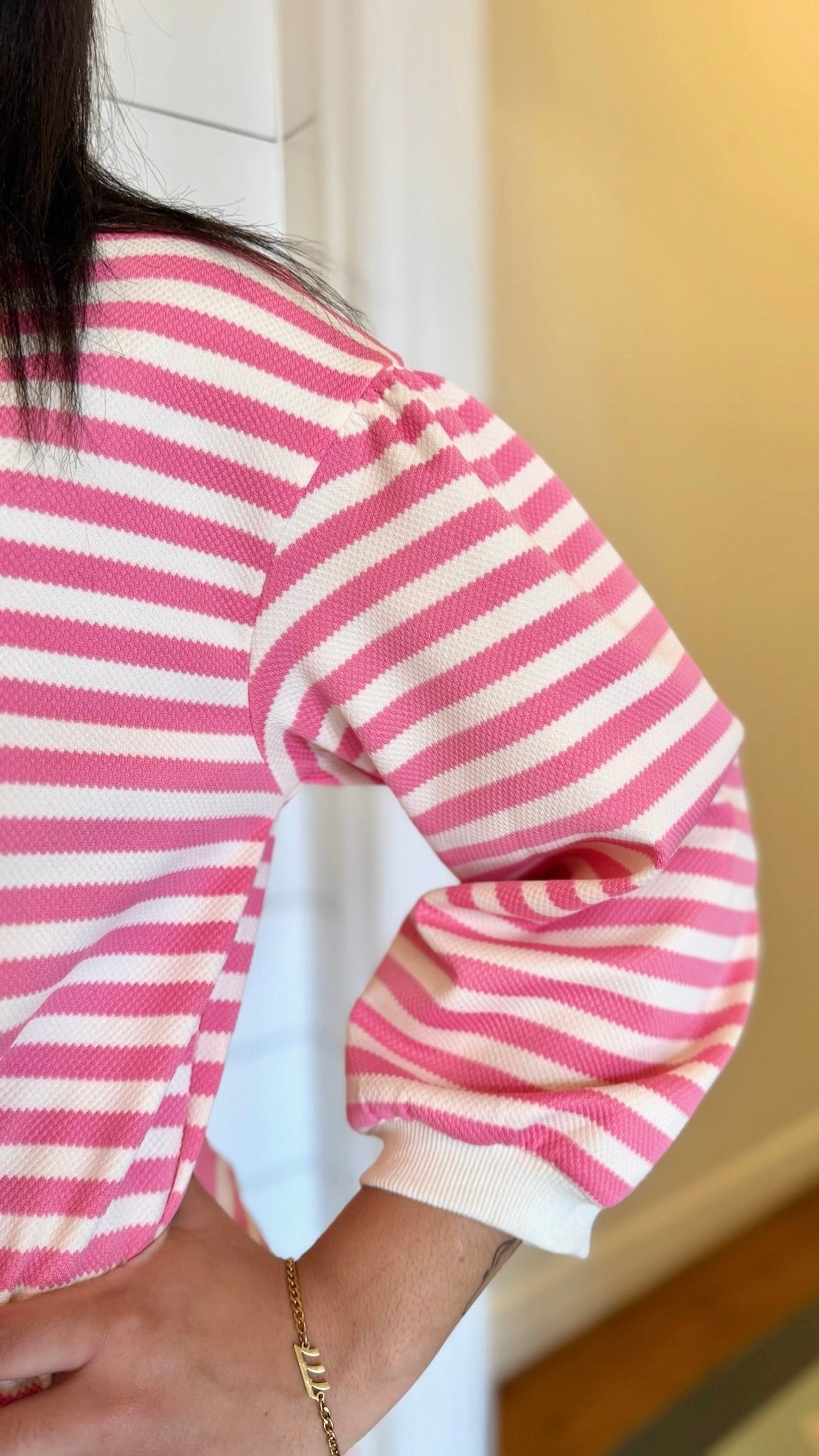 Sadie Stripe Dress - Pink