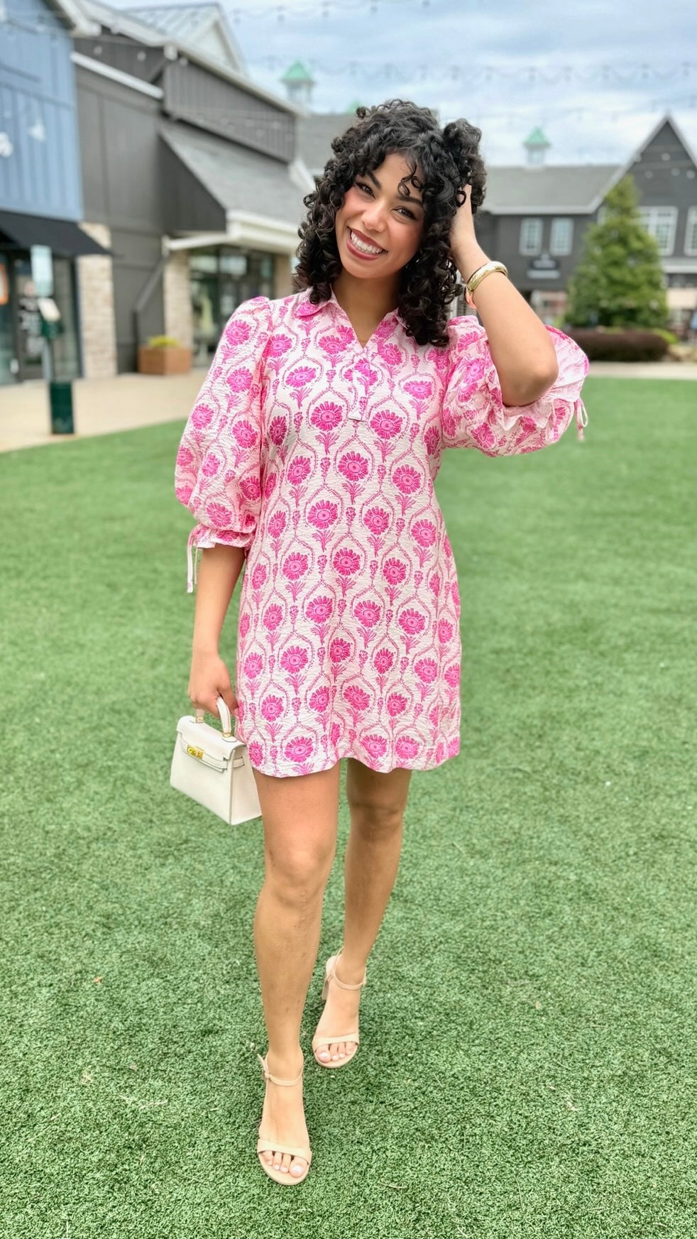 Emmy Floral Dress - Pink