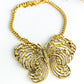 Yochi Large Gold Butterfly Necklace