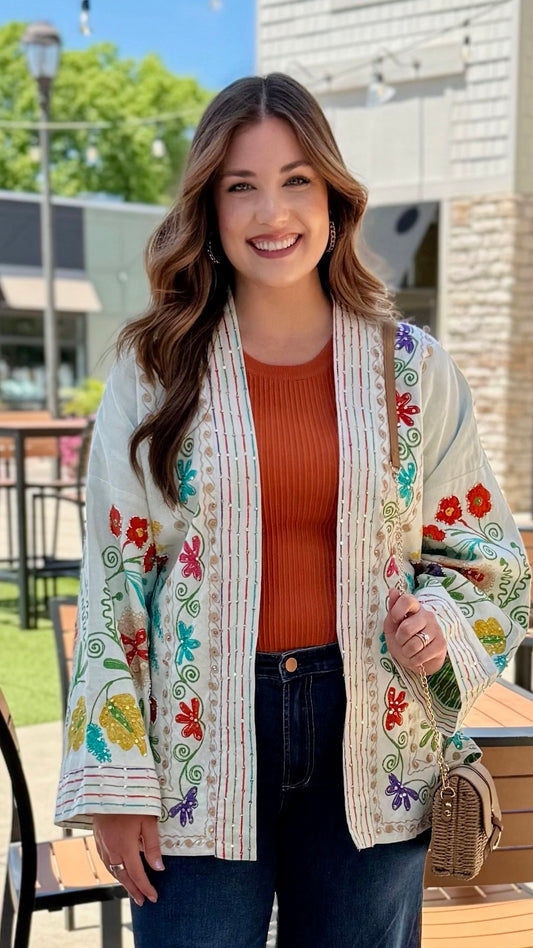 Shelly Bright Kimono Top