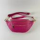 German Fuentes Leather Sling Bag - Fuchsia