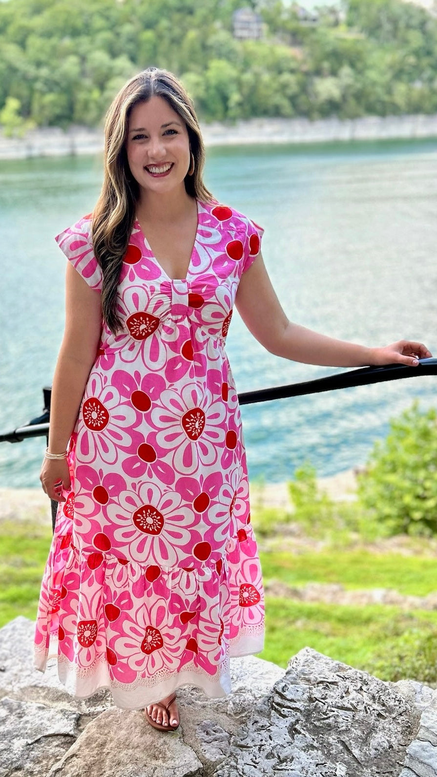 Uncle Frank Midi Dress - Border
