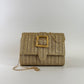 Janie Straw Clutch - Gold