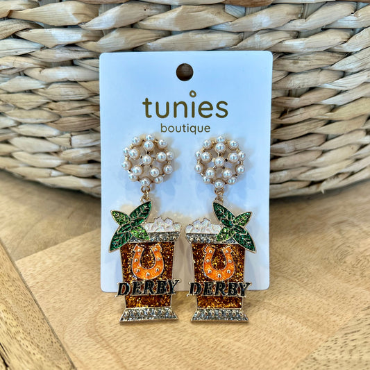 Mint Julep Pearl Cluster Earrings