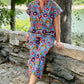 Ivy Jane Ikat Pant - Blue Mix