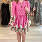 Frances Floral Dress - Pink