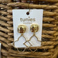 Gold Quatrefoil Drop Earrings